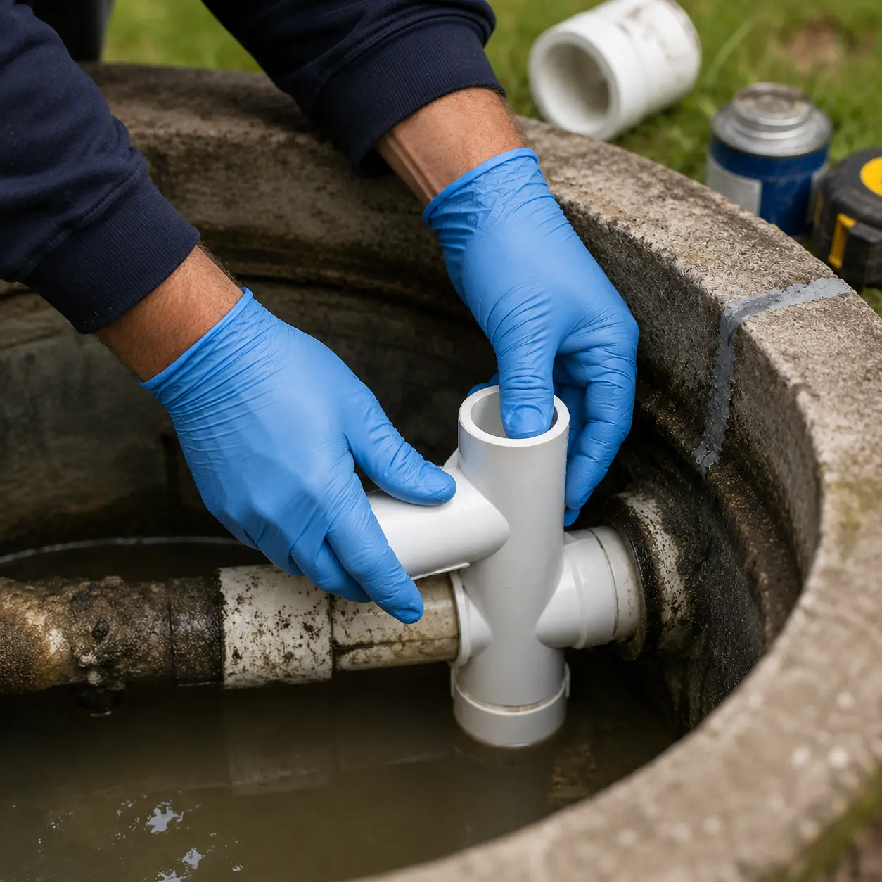 Septic system repair in Cumberland